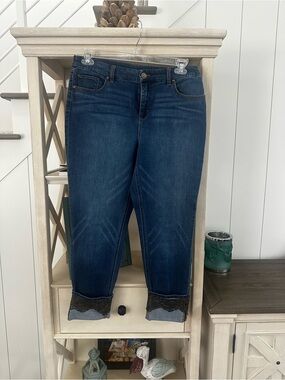 Chico’s So Slimming Girlfriend Ankle Jeans Size 1.5